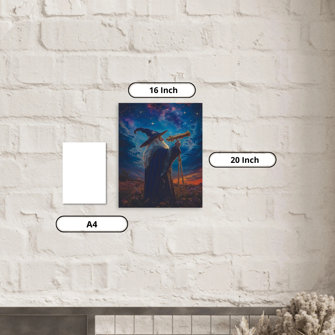 Aluminum Print- Curious Wizard