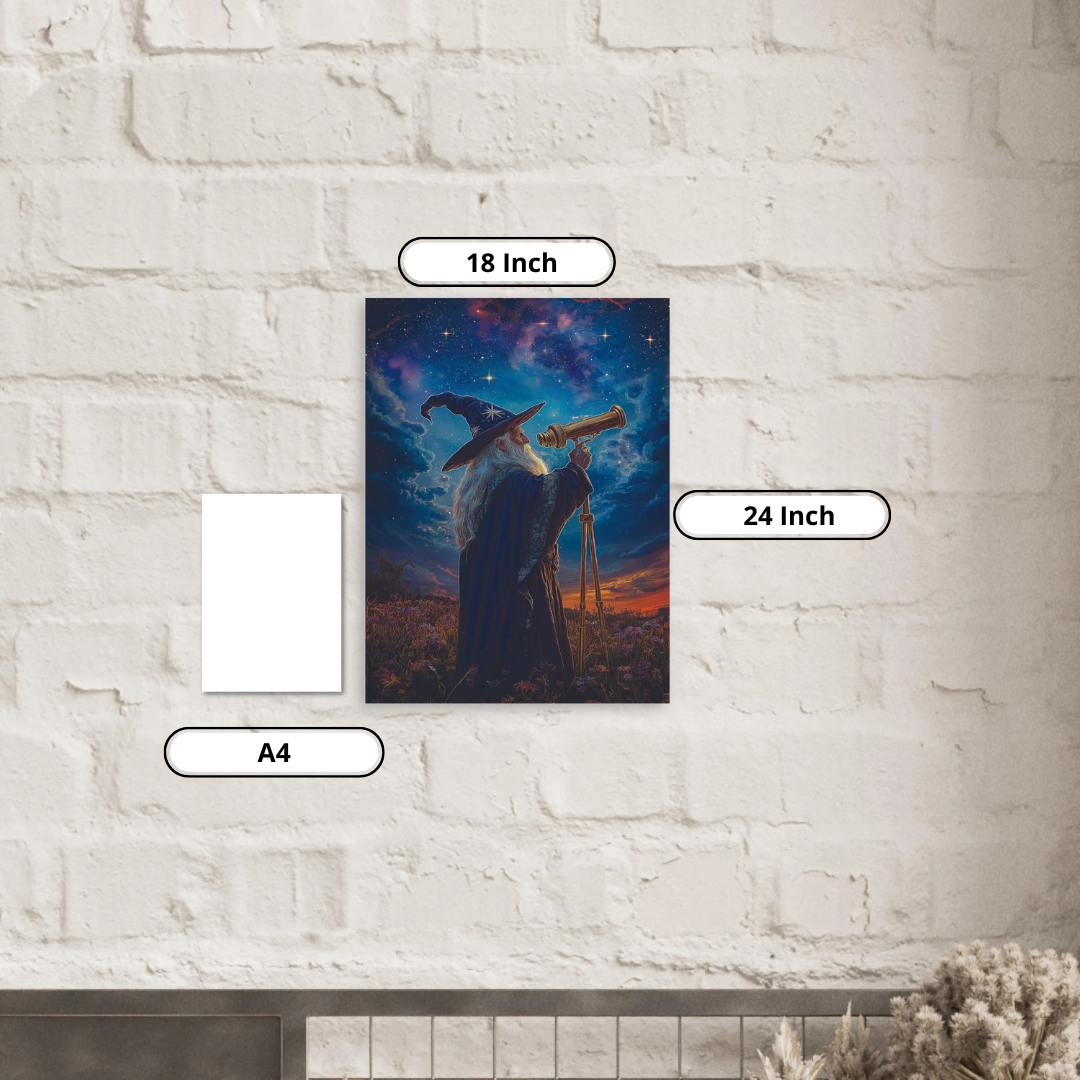 Aluminum Print- Curious Wizard