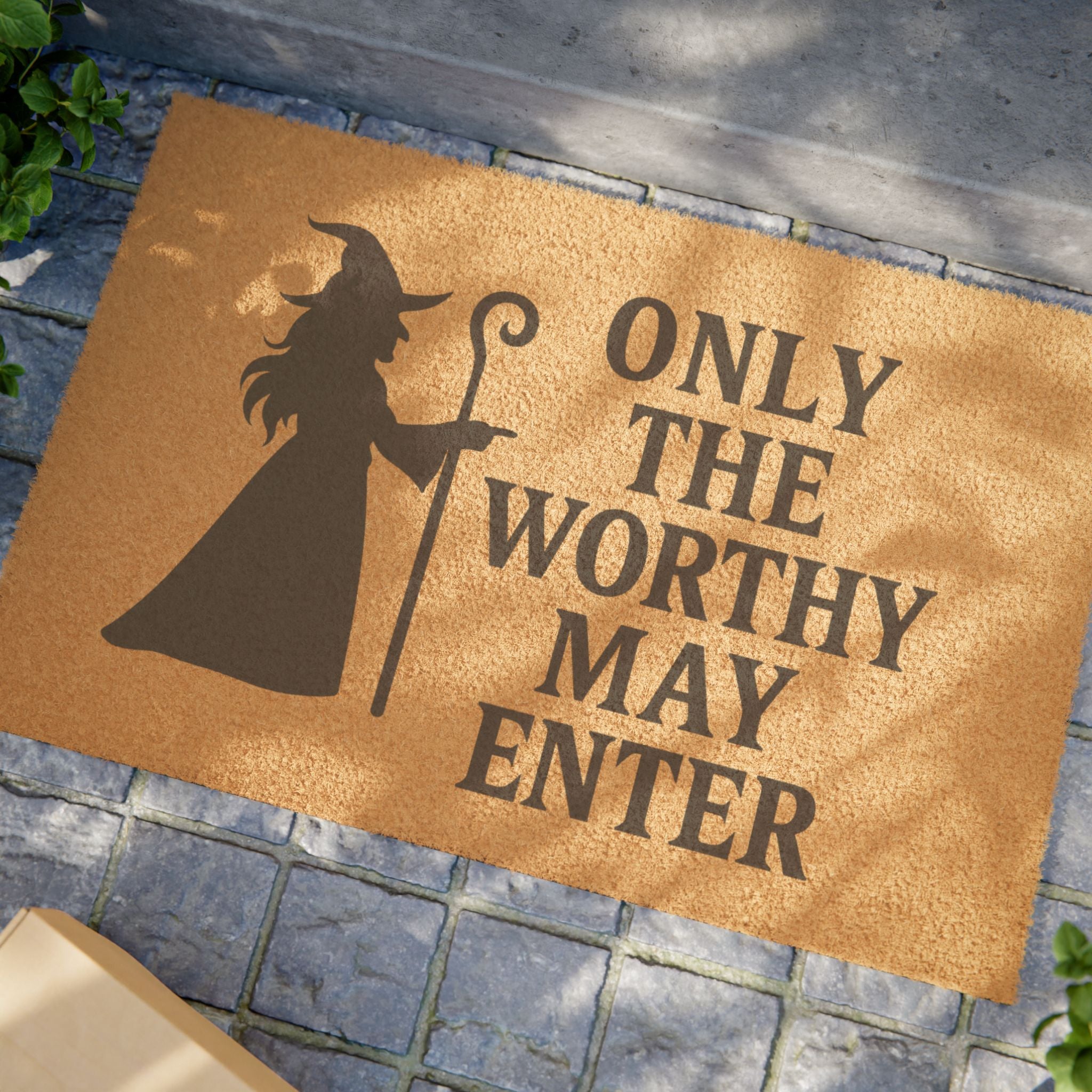 Magical Witch Doormat - Spooky Home Decor, Halloween Gift, Entrance Rug, Indoor/Outdoor Welcome Mat, Unique Housewarming