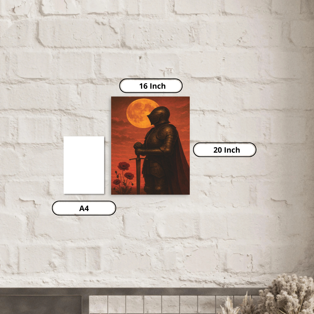 Aluminum Print- Blood Moon Knight