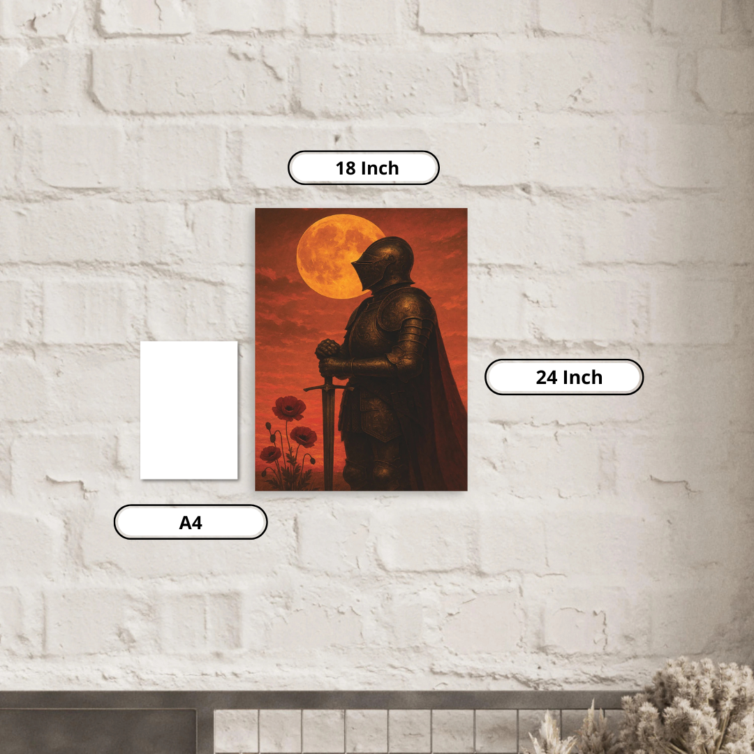 Aluminum Print- Blood Moon Knight