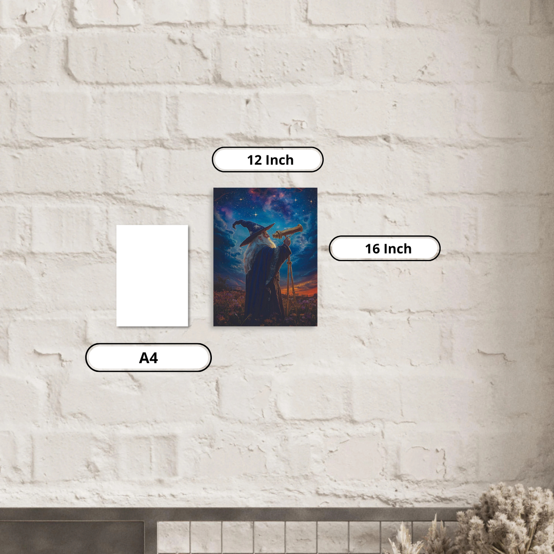 Aluminum Print- Curious Wizard