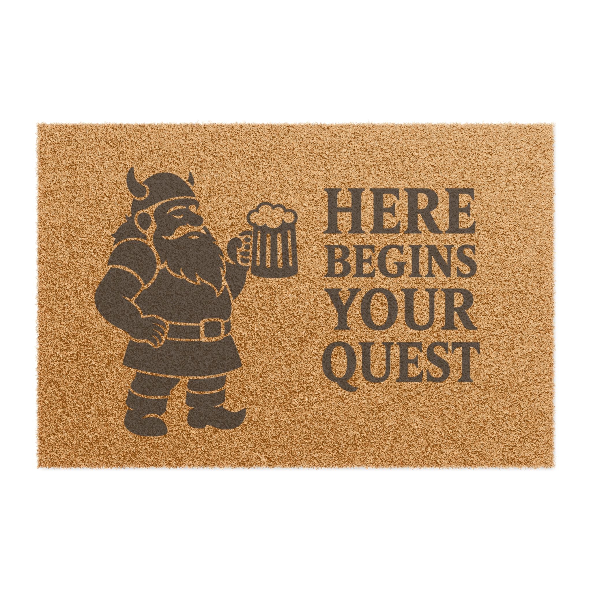 Viking Quest Doormat | Welcome Mat for Home, Funny Home Decor, Unique Gift, Beer Lover's Door Mat, Viking Themed Decor