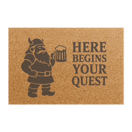 Viking Quest Doormat | Welcome Mat for Home, Funny Home Decor, Unique Gift, Beer Lover's Door Mat, Viking Themed Decor