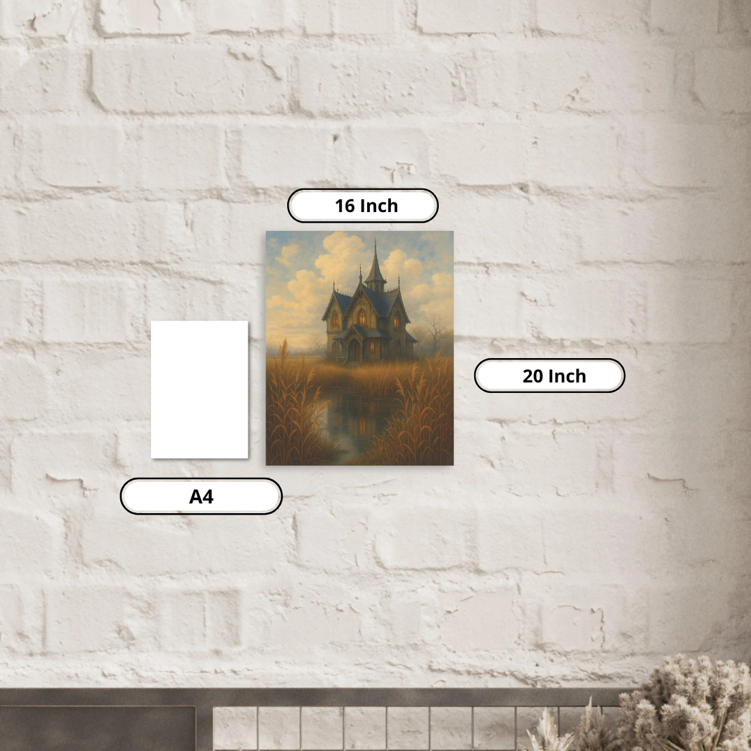 Aluminum Print- Gothic House