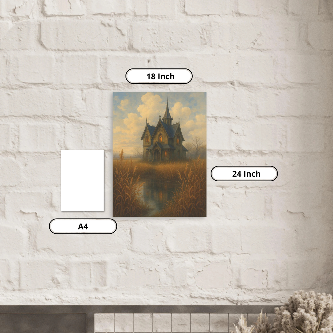Aluminum Print- Gothic House