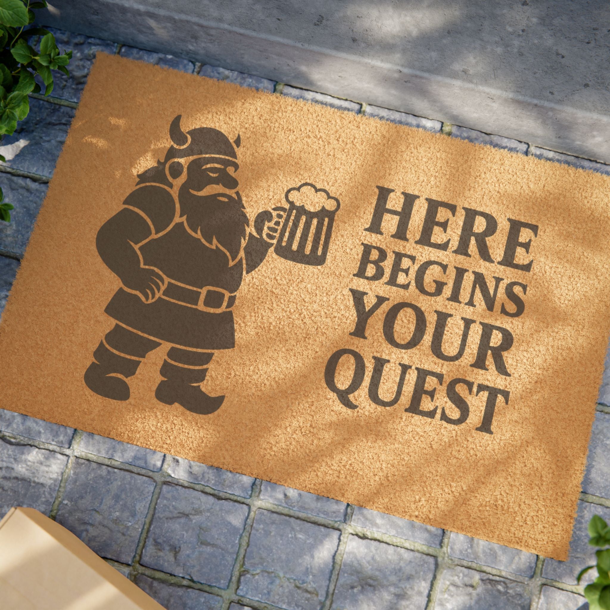 Viking Quest Doormat | Welcome Mat for Home, Funny Home Decor, Unique Gift, Beer Lover's Door Mat, Viking Themed Decor