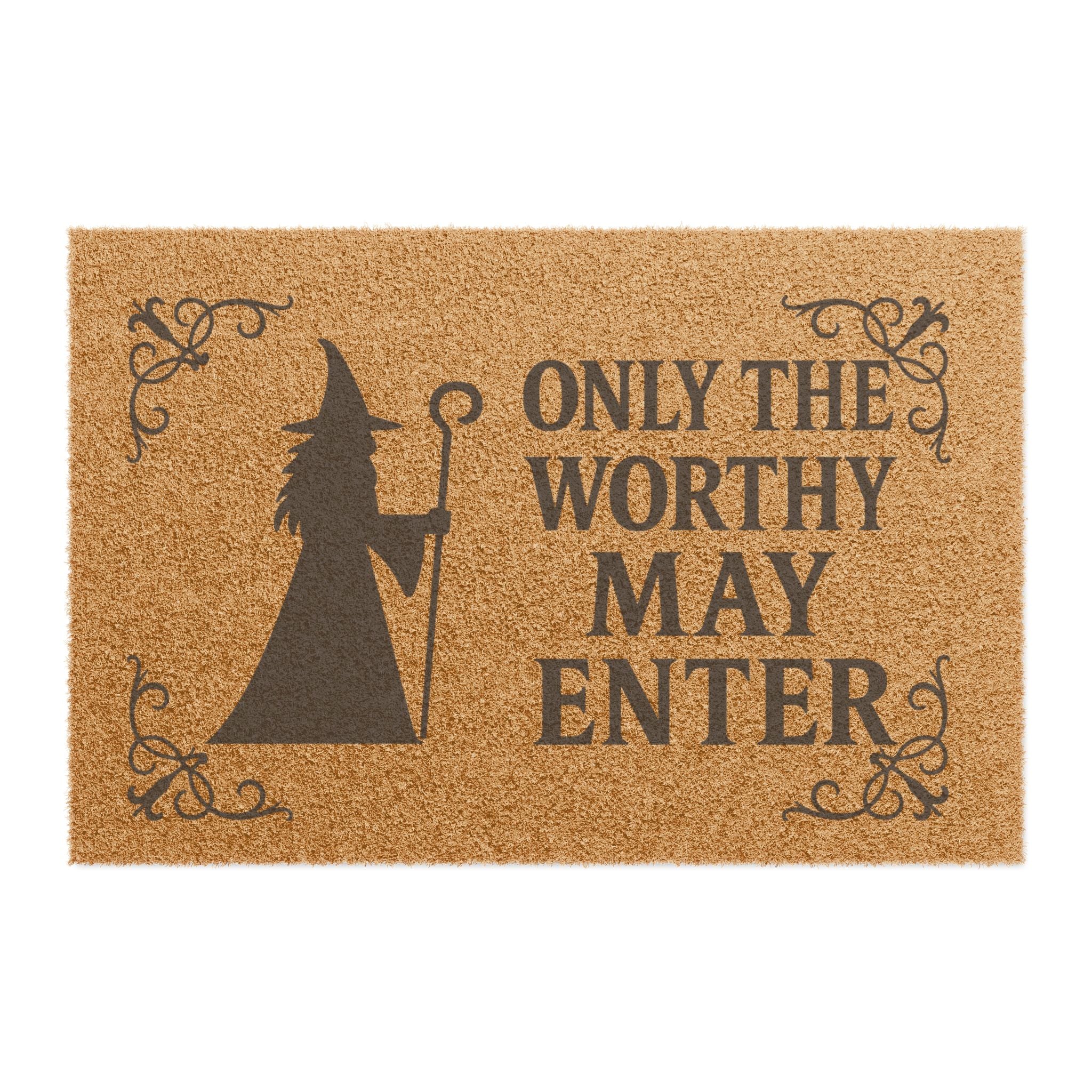 Witchy Doormat - Only the Worthy May Enter, Halloween Decor, Entryway Mat, Home Warming Gift, Spooky Season Welcome Mat
